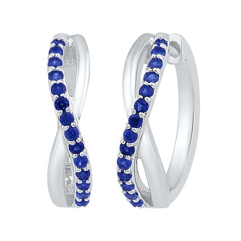 blue hoop earrings for women.